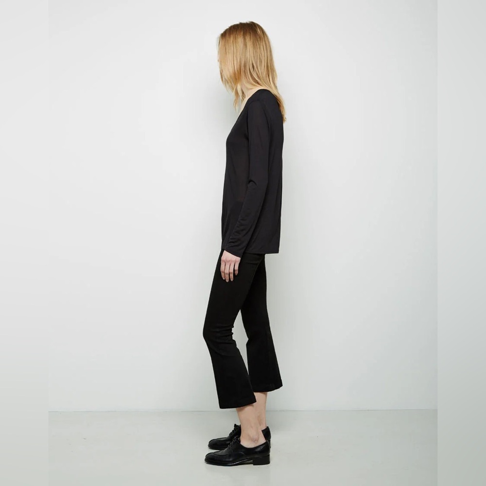 The Row Seeton Dark Wash Flare Cropped Denim Pants XS